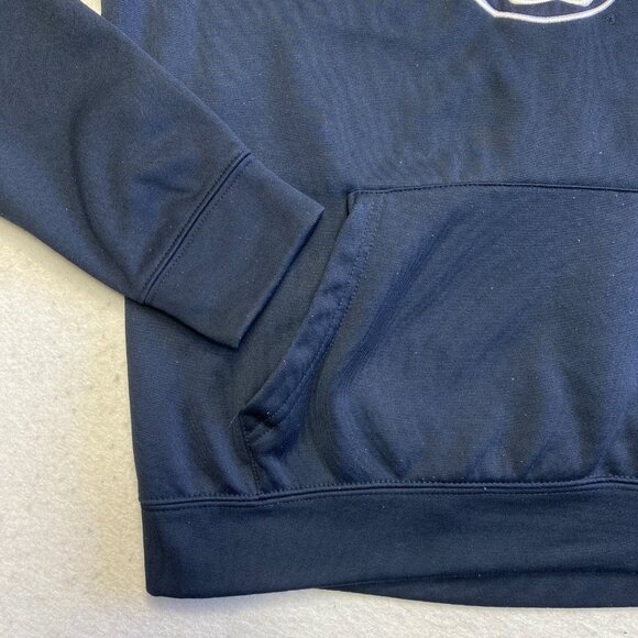 Penn State University Hoodie Mens M Navy Blue Embroidered Stitches Pullover - Picture 6 of 13